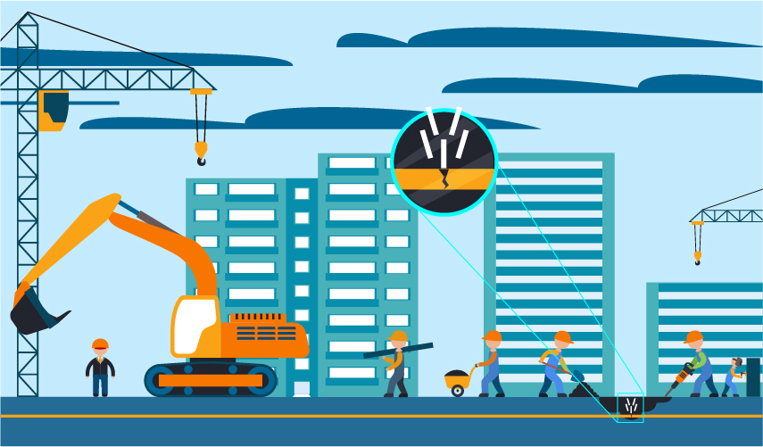 Escape sin llama en la calle